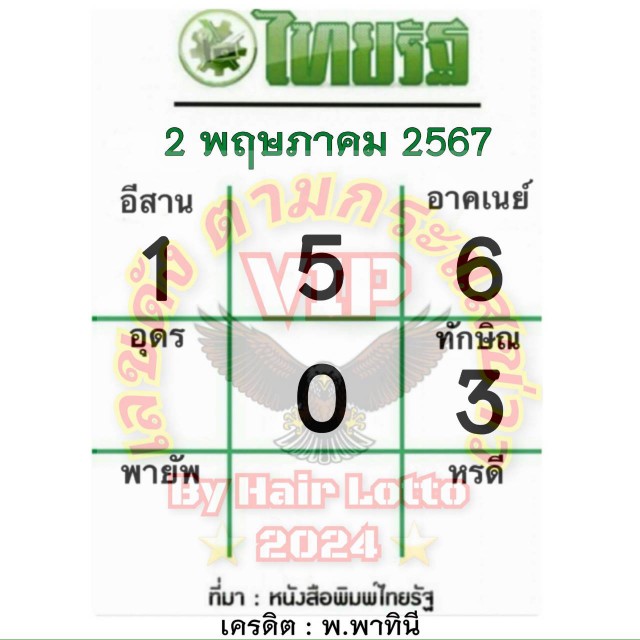 หวยไทยรัฐเลขเด็ดไทยราษฎร์เดลินิวส์บางกอกทูเดย์